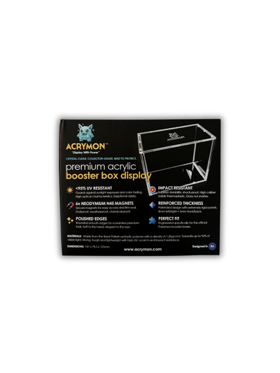 ACRYMON Premium Acrylic Booster Box Display