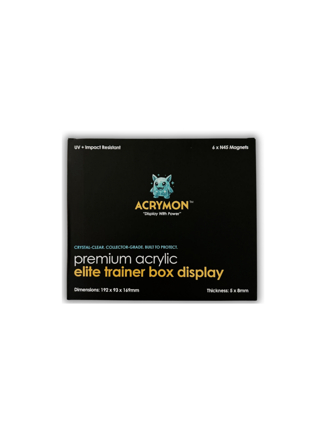 ACRYMON Premium Acrylic Elite Trainer Box Display