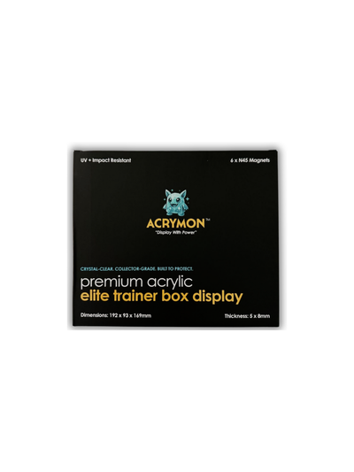 ACRYMON Premium Acrylic Elite Trainer Box Display
