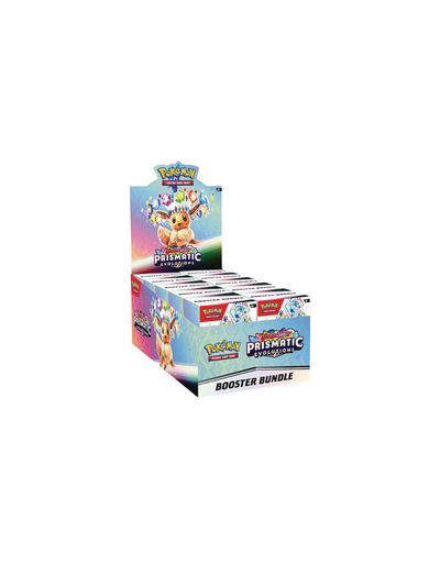 Pokémon TCG Prismatic Evolutions Booster Bundle Display